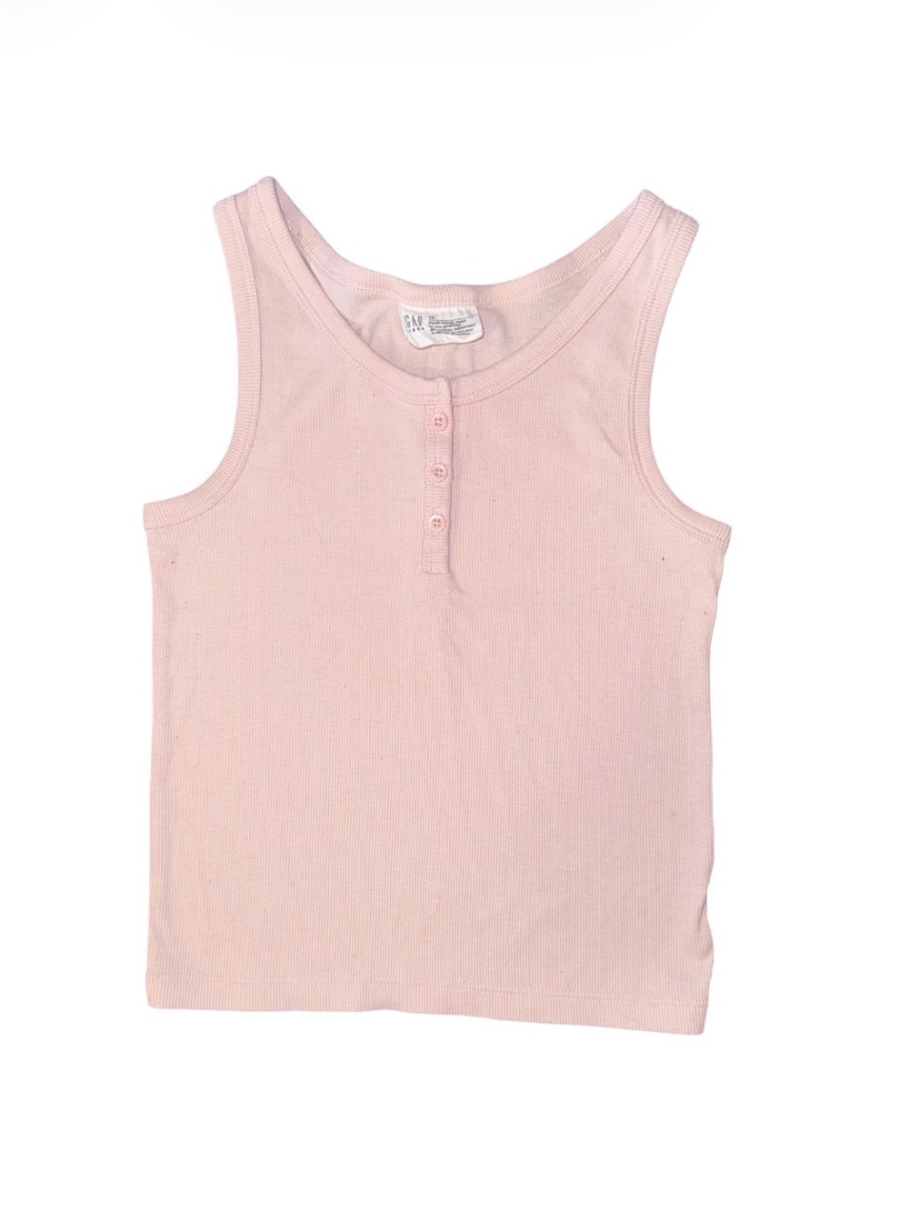 GAP Pink Ribbed Tank Top Size 10